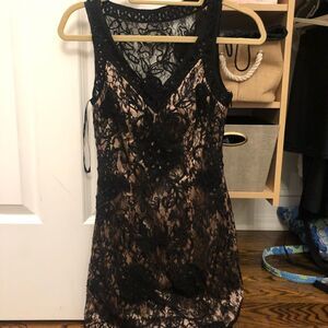 Black lace dress 